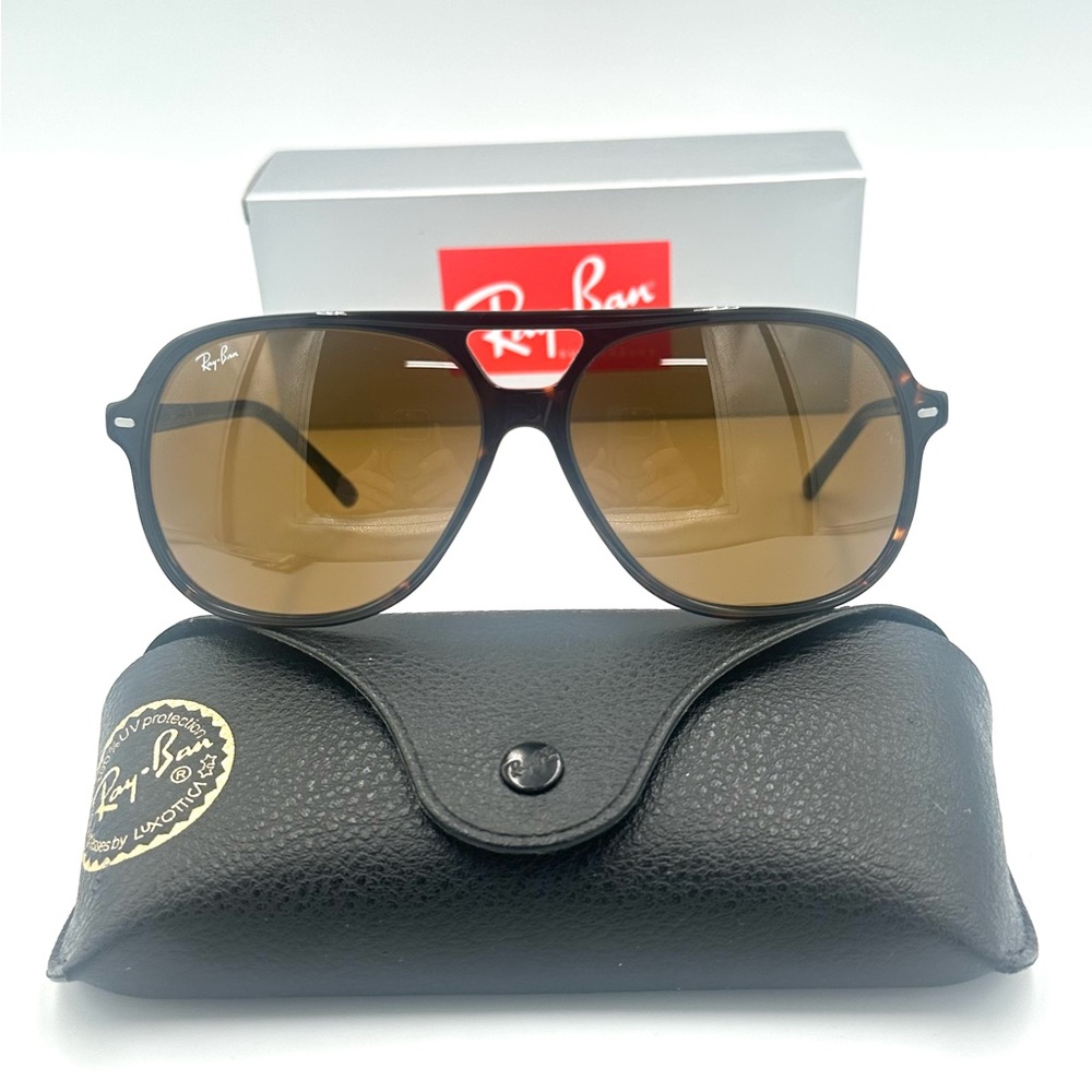 Ray-Ban Fashion Sunglasses RB2198 60mm Unisex Aviator Tortoise with Brown Lens